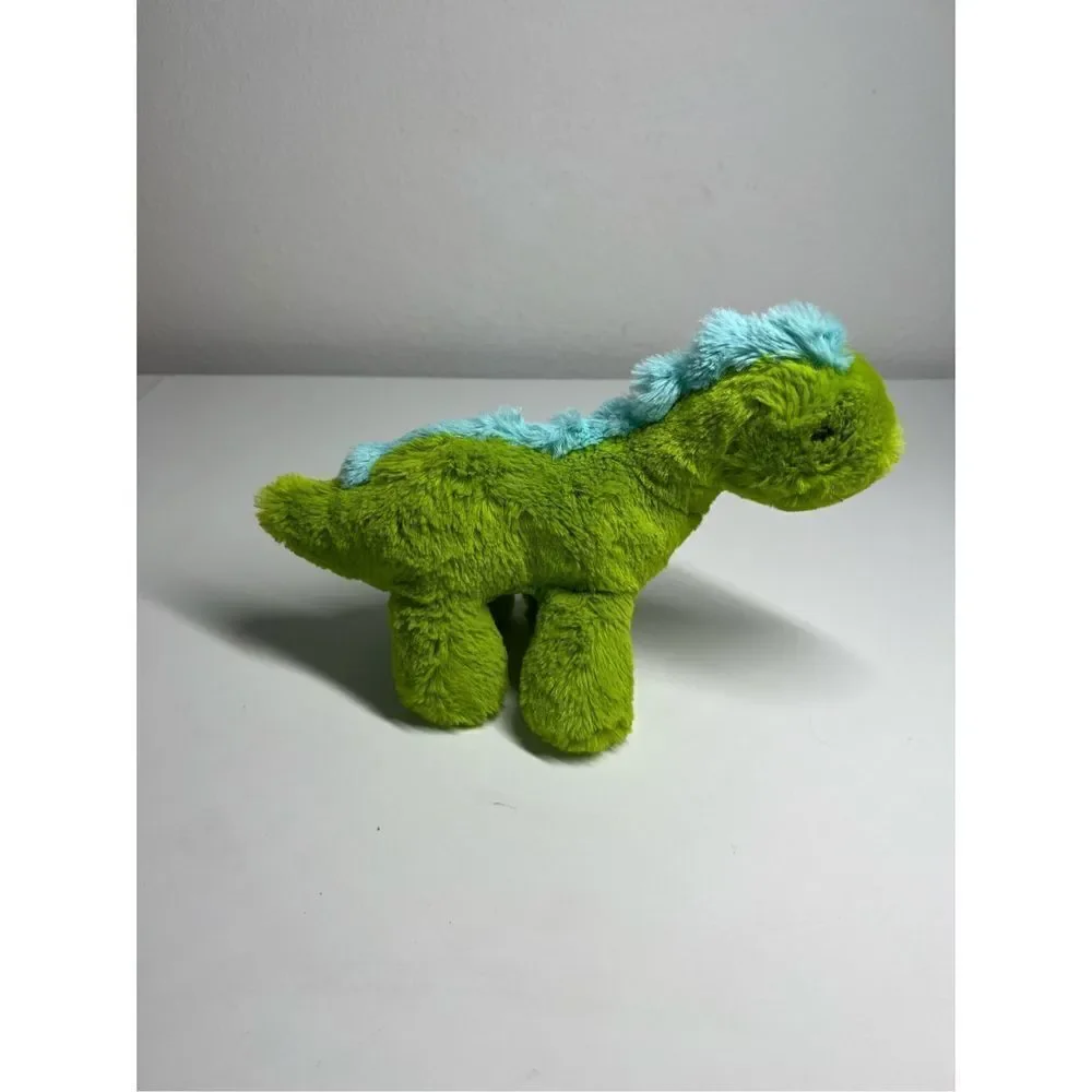 The Manhattan Toy Company Dinosaur Stuffed Animal Green Blue 8”